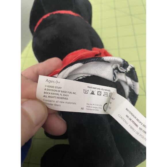 Plague Doctor Plush Good Stuff Basic Fun Black White Striped Red Stuffed Figure - Picture 10 of 12